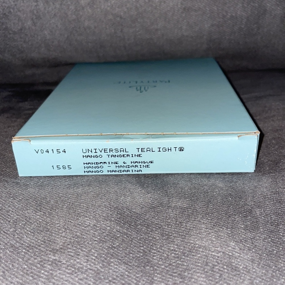 NIB PARTYLITE 2 piece beveled mirrors & Mardi Gras tealight holders. - Picture 7 of 8